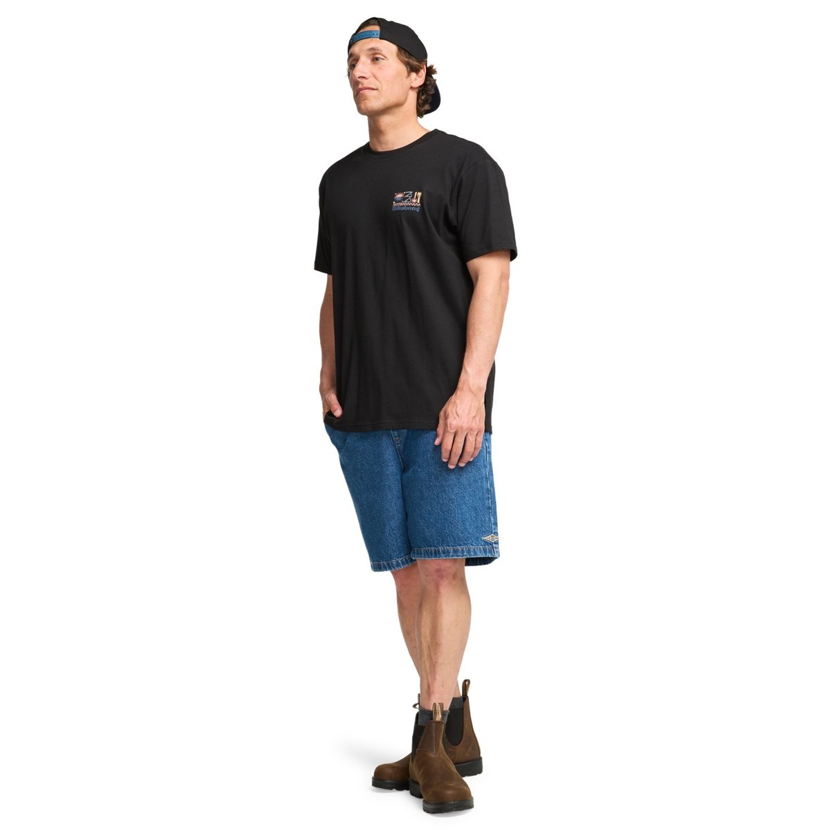 T shirt manches courtes SEGMENT noir black, BILLABONG