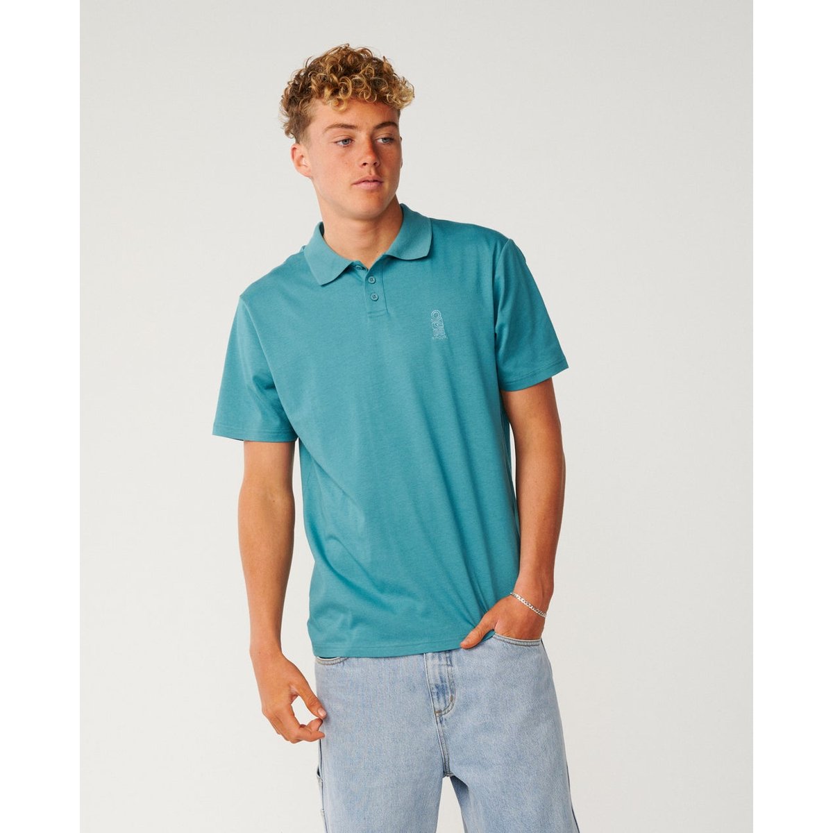Polo SEARCH SERIES VAPORCOOL dusty jade, RIP CURL