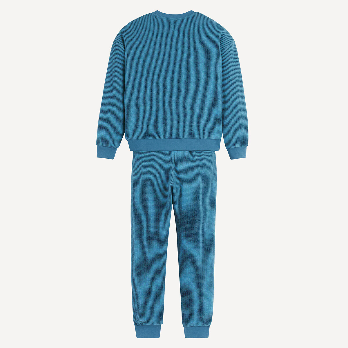 Pyjama en nid d'abeille bleu, LA REDOUTE COLLECTIONS