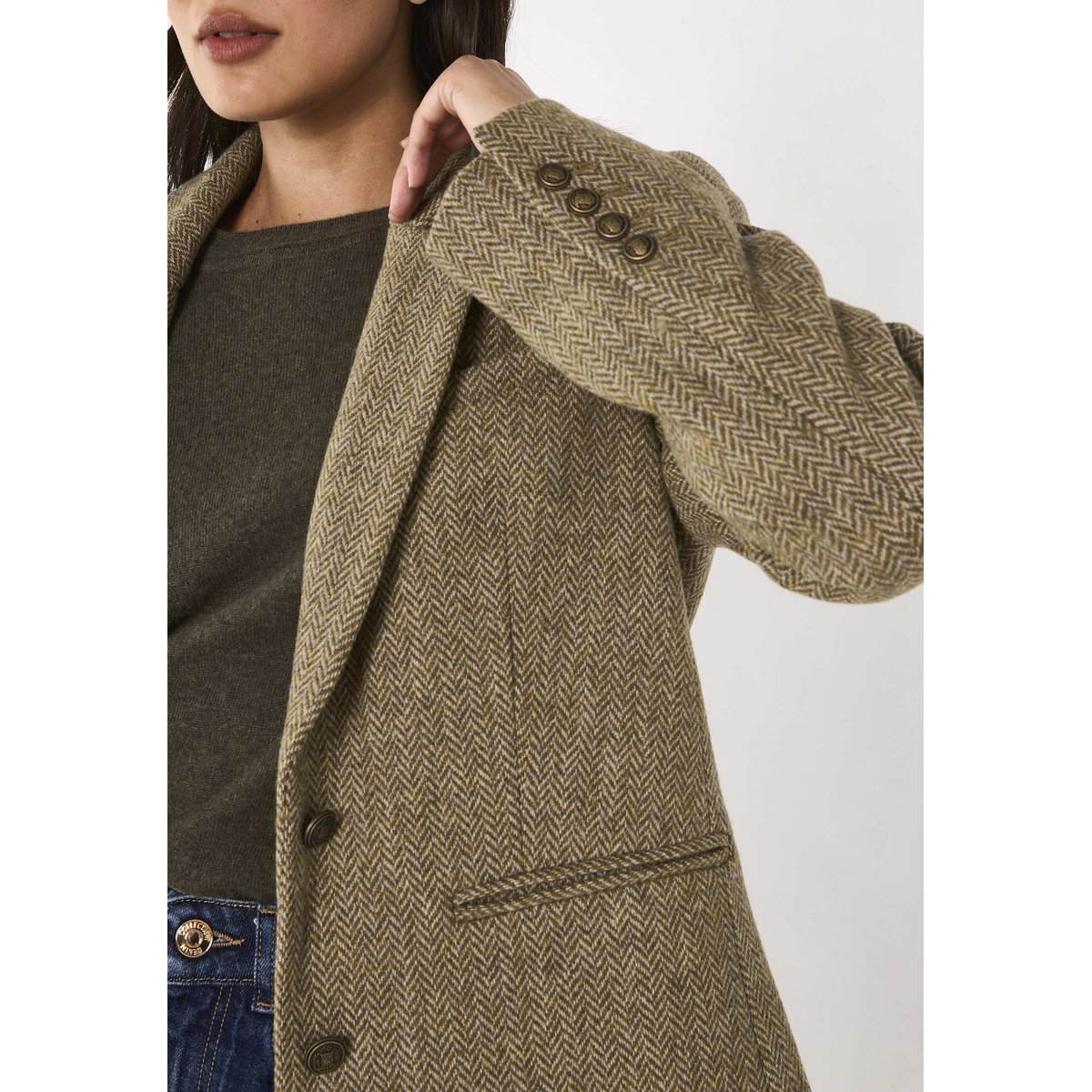 Blazer en laine mélangé COURTNEY sauge, Maison 123