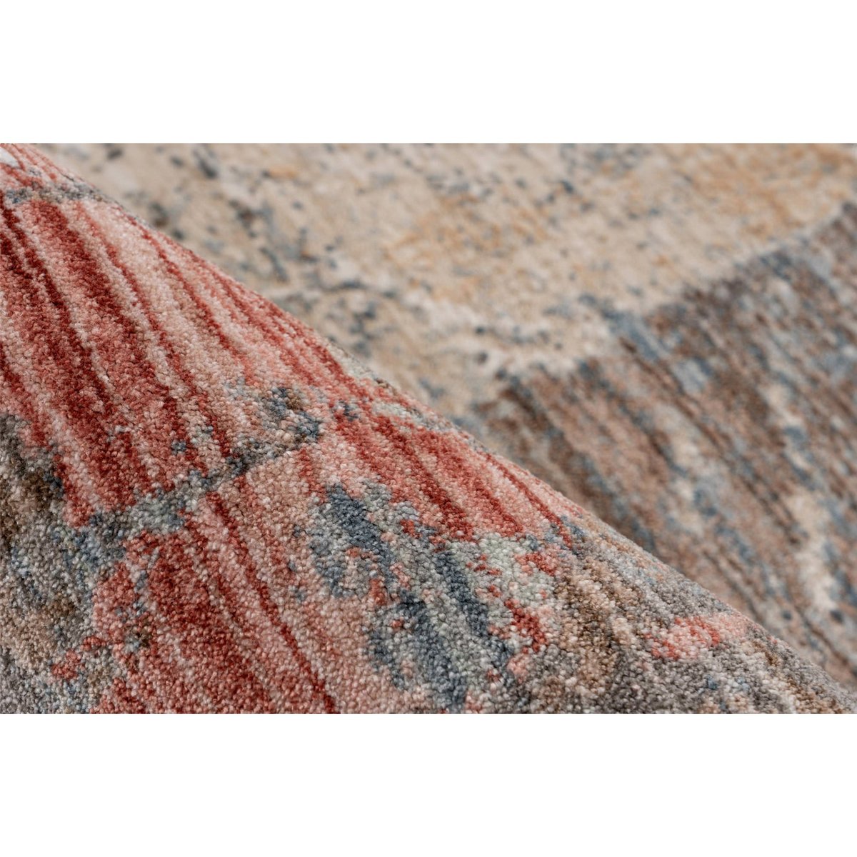 Tapis rectangulaire, Fissy multicolore beige gris bleu rouille, ARTE ESPINA