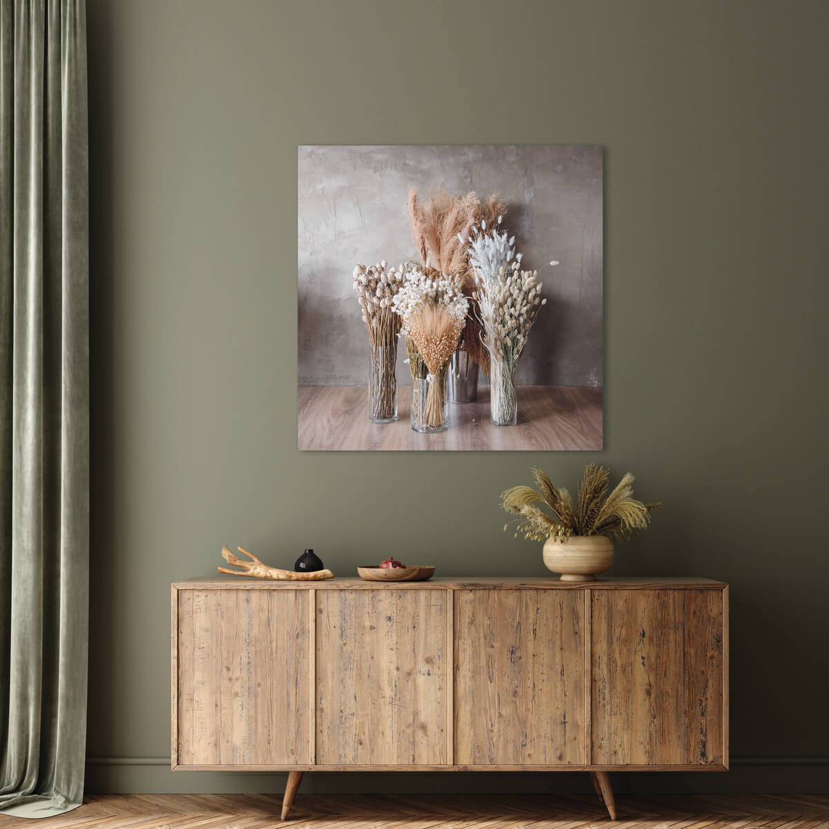 Tableau Mural Bouquets FLEUR tableaux sur toile-marron, CEANOTHE