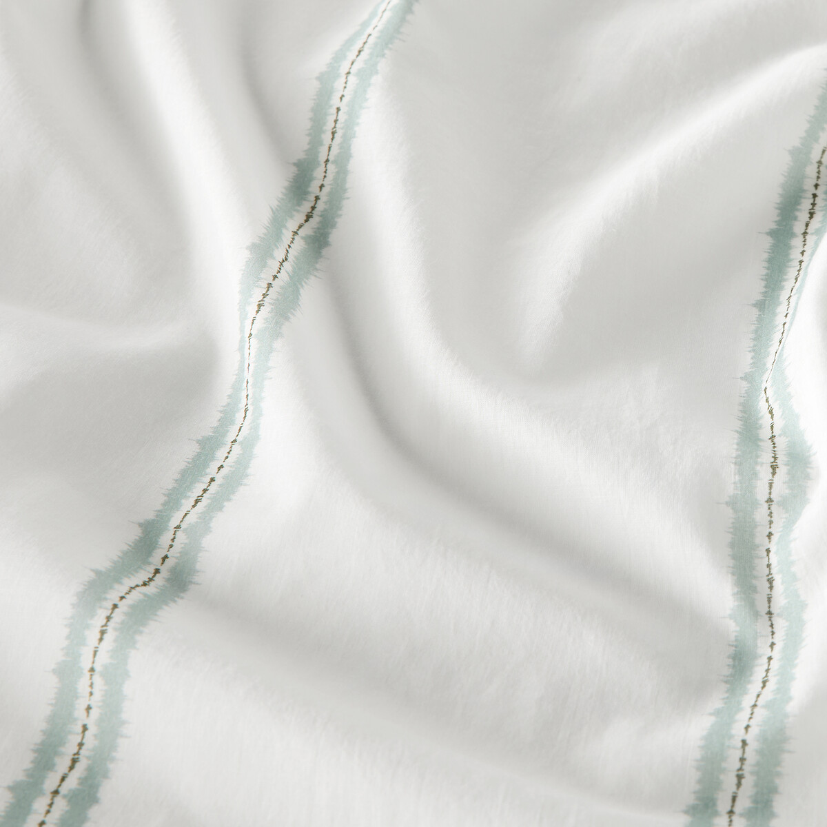 Voilage motif rayé ikat en coton, à anneaux, ASTI imprimé ikat, LA REDOUTE INTERIEURS