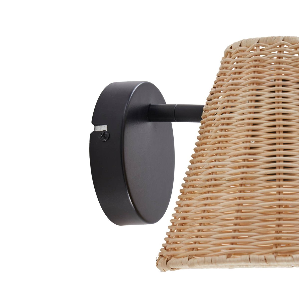 Applique en bois traditionnelle, Zyralia bois clair, noir, LINDBY