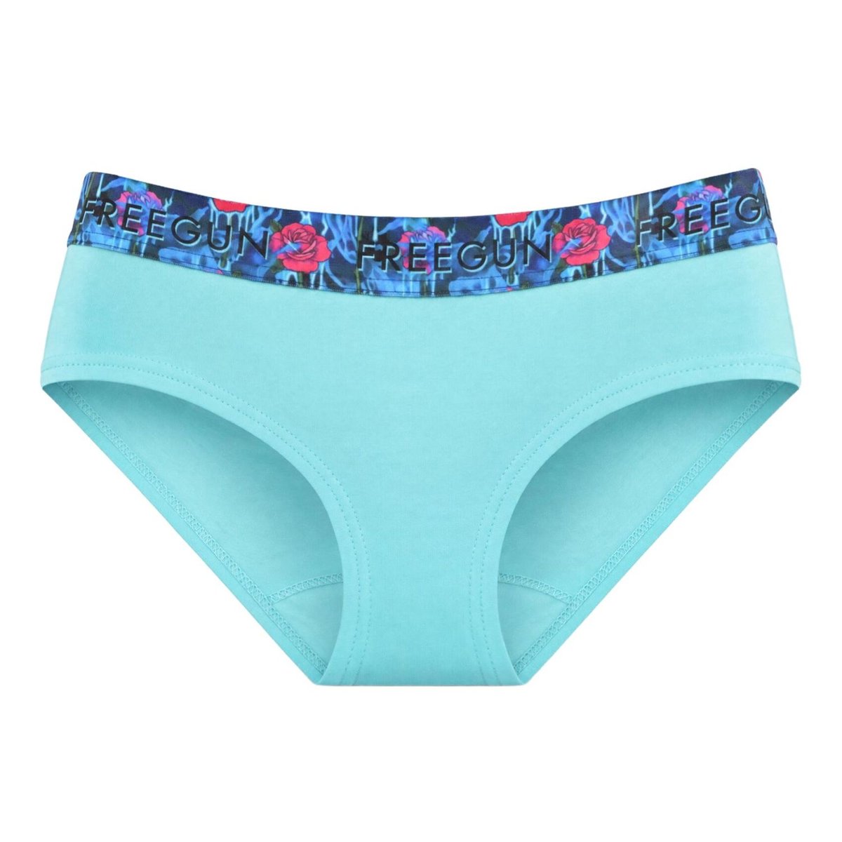 Lot De 3 Culottes Coton beige/turquoise/noir/rose, FREEGUN
