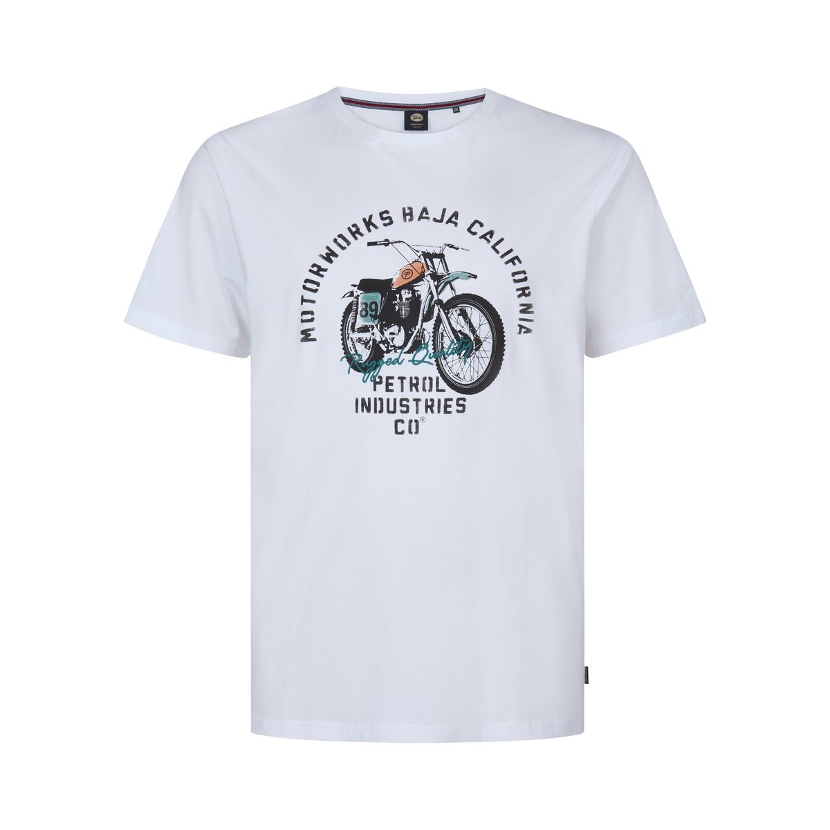T-shirt imprimé grande taille geyser blanc bright white, PETROL INDUSTRIES