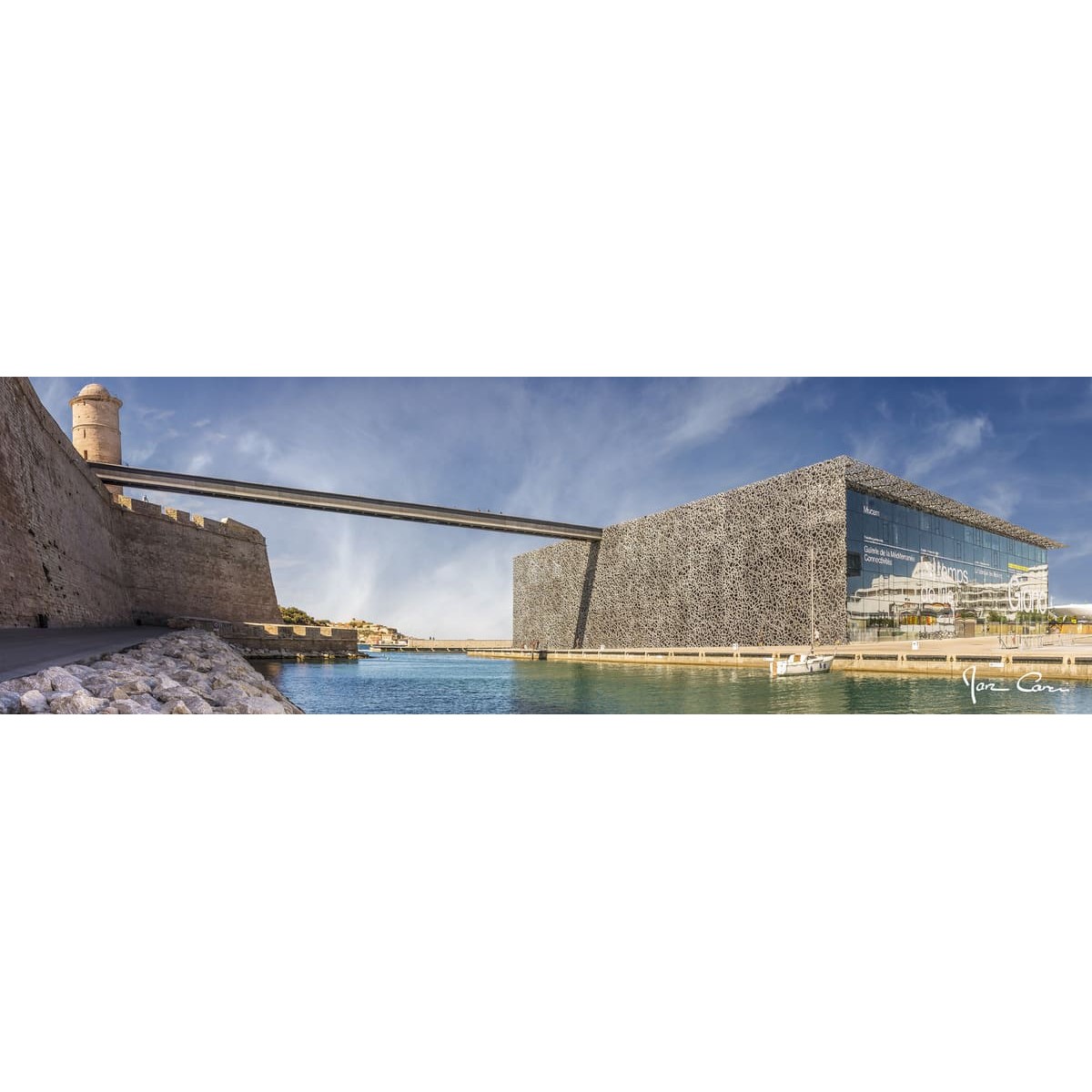 Tableau Mural Mucem ARCHITECTURE tableaux sur toile-bleu, CEANOTHE