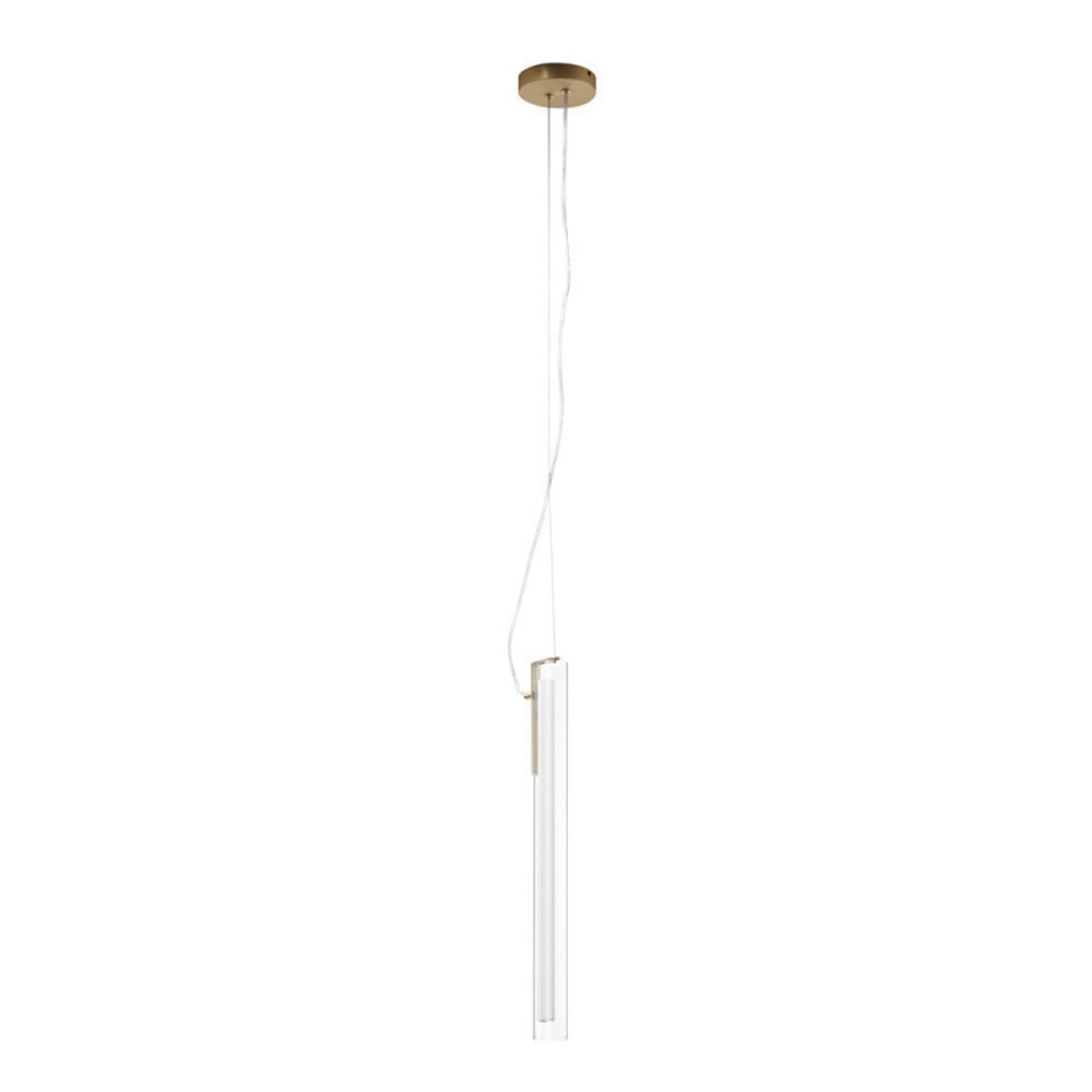 Suspension led verticale dimmable laiton Oslo laiton, MILLUMINE