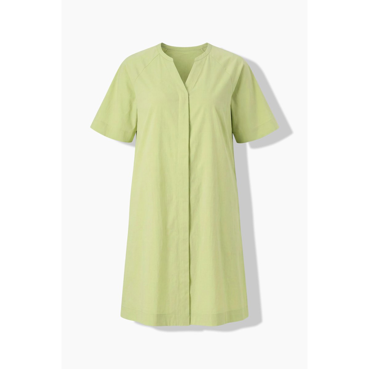 Robe en popeline pistache, ULLA POPKEN