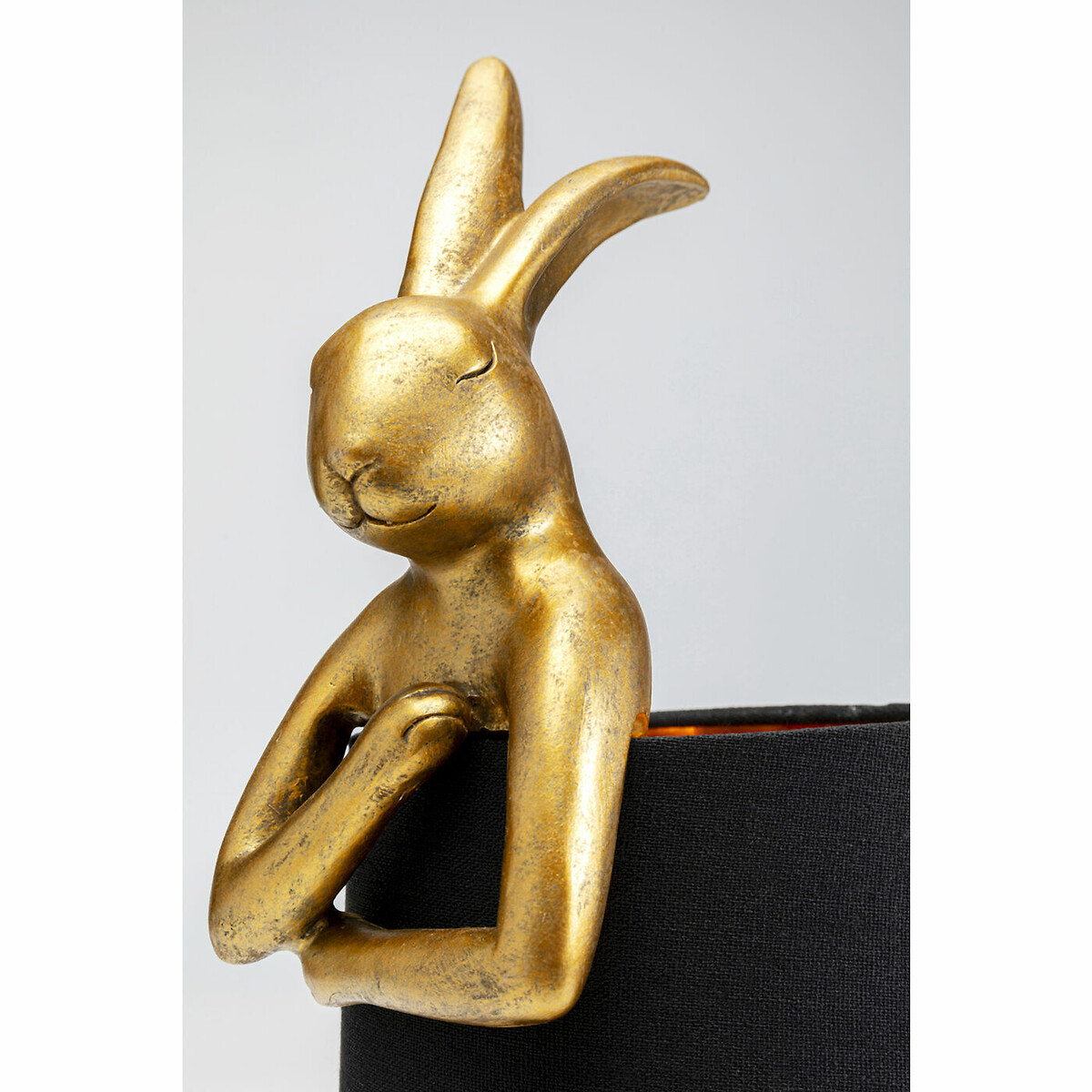 Tischleuchte Animal Rabbit 50cm schwarz glänzend, KARE DESIGN