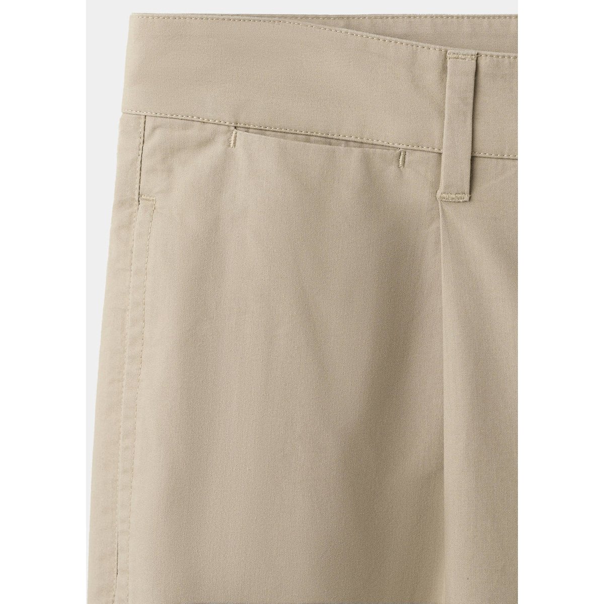 Pantalon coupe regular en mélange de coton et lyocell beige, MANGO MAN