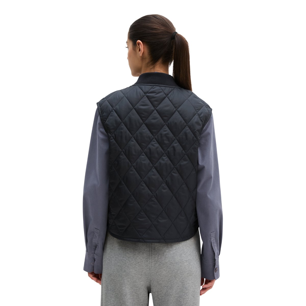 Gilet matelassé escamotable MOP x Function en polyester recyclé bleu foncé, MARC O'POLO
