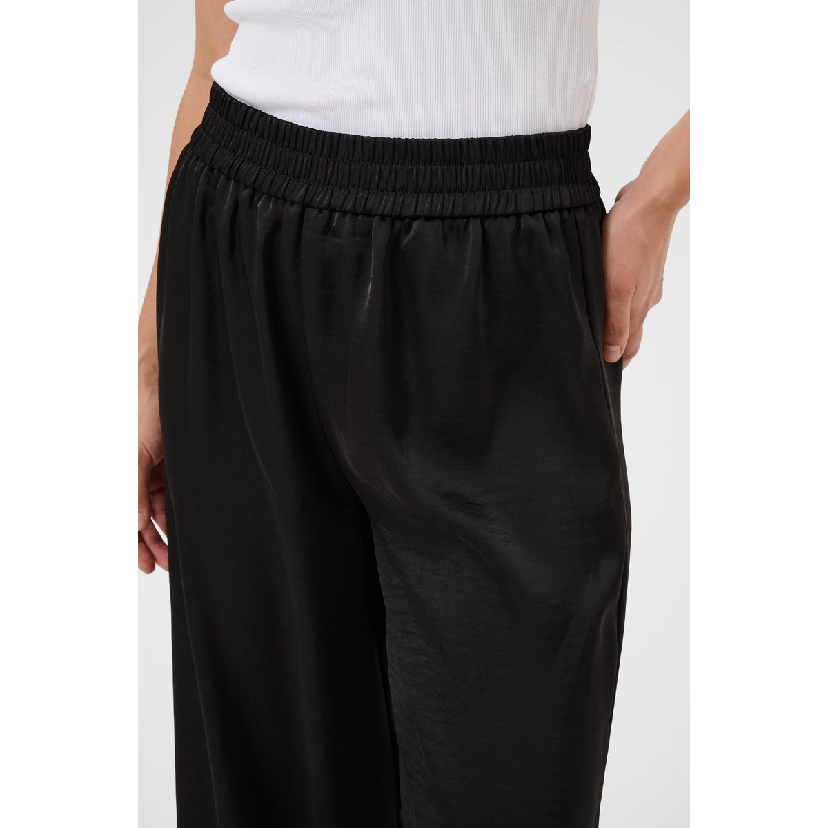 Pantalon casual noir black deep cc., KAFFE