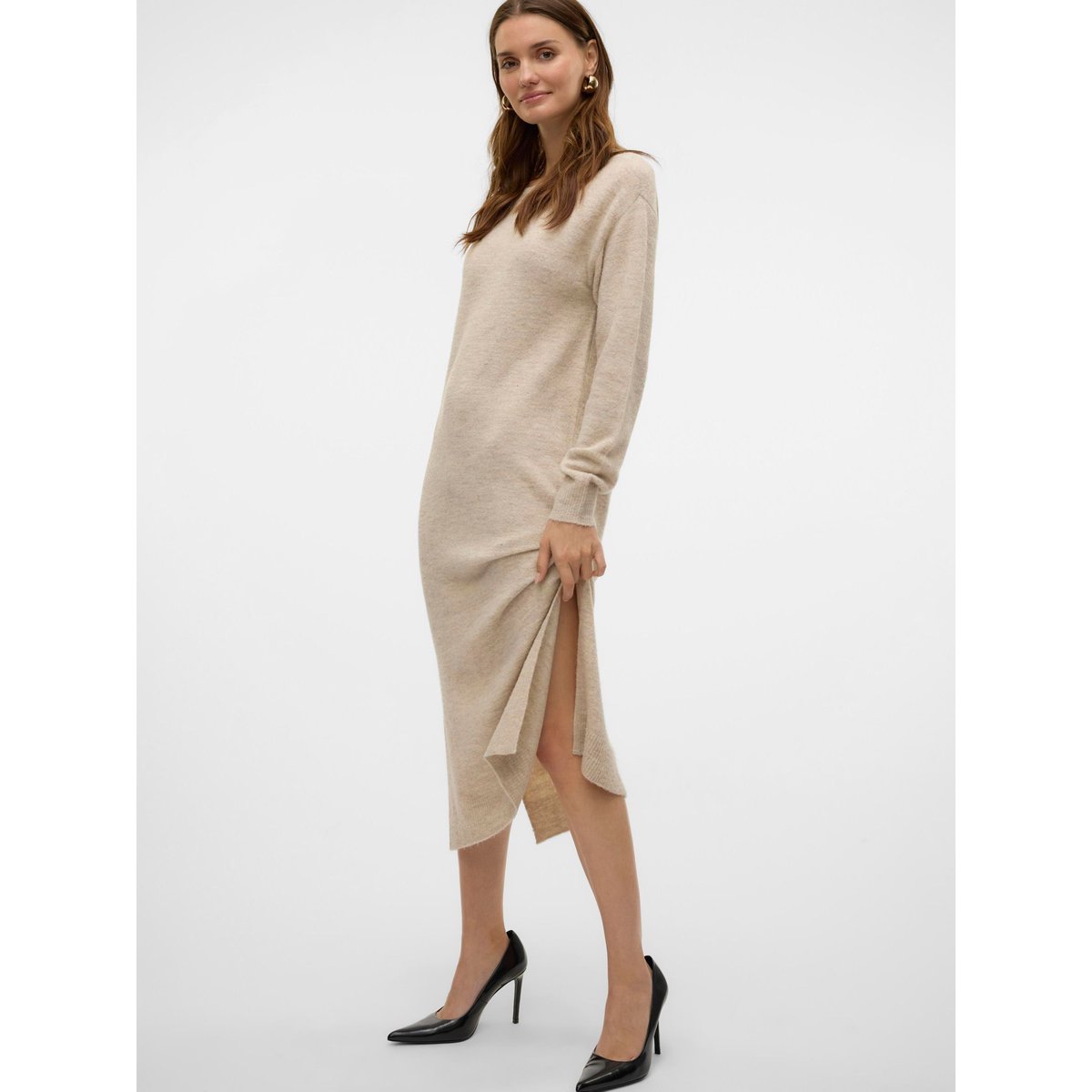 Robe En Maille birch, VERO MODA