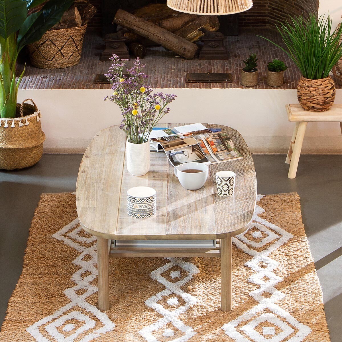 Table basse BANILA beige, ATMOSPHERA