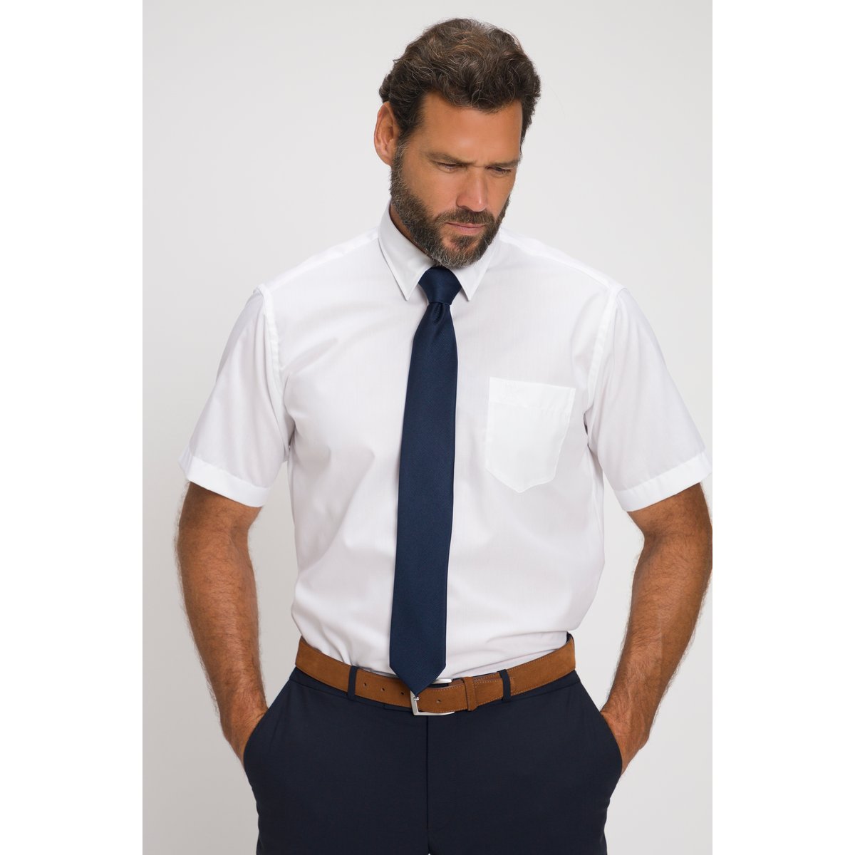 Chemise infroissable, collection Business blanc neige, JP1880