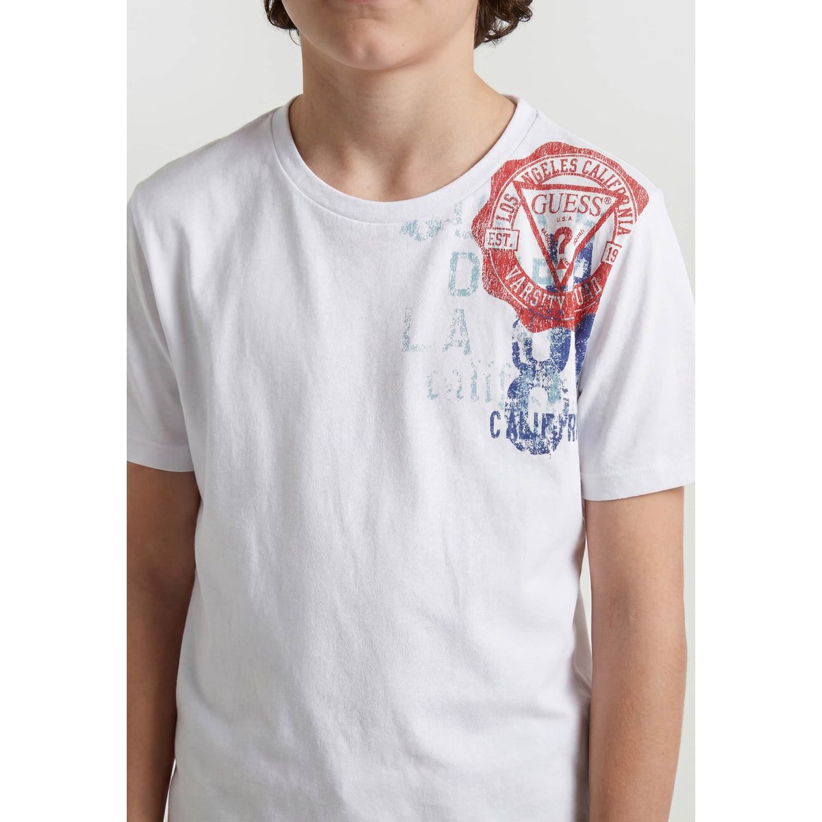T-Shirt Avec Logo blanc, GUESS KIDS