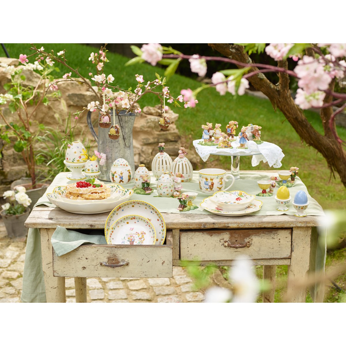 Chemin De Table New Flowers Xl SPRING FANTASY vert, VILLEROY & BOCH