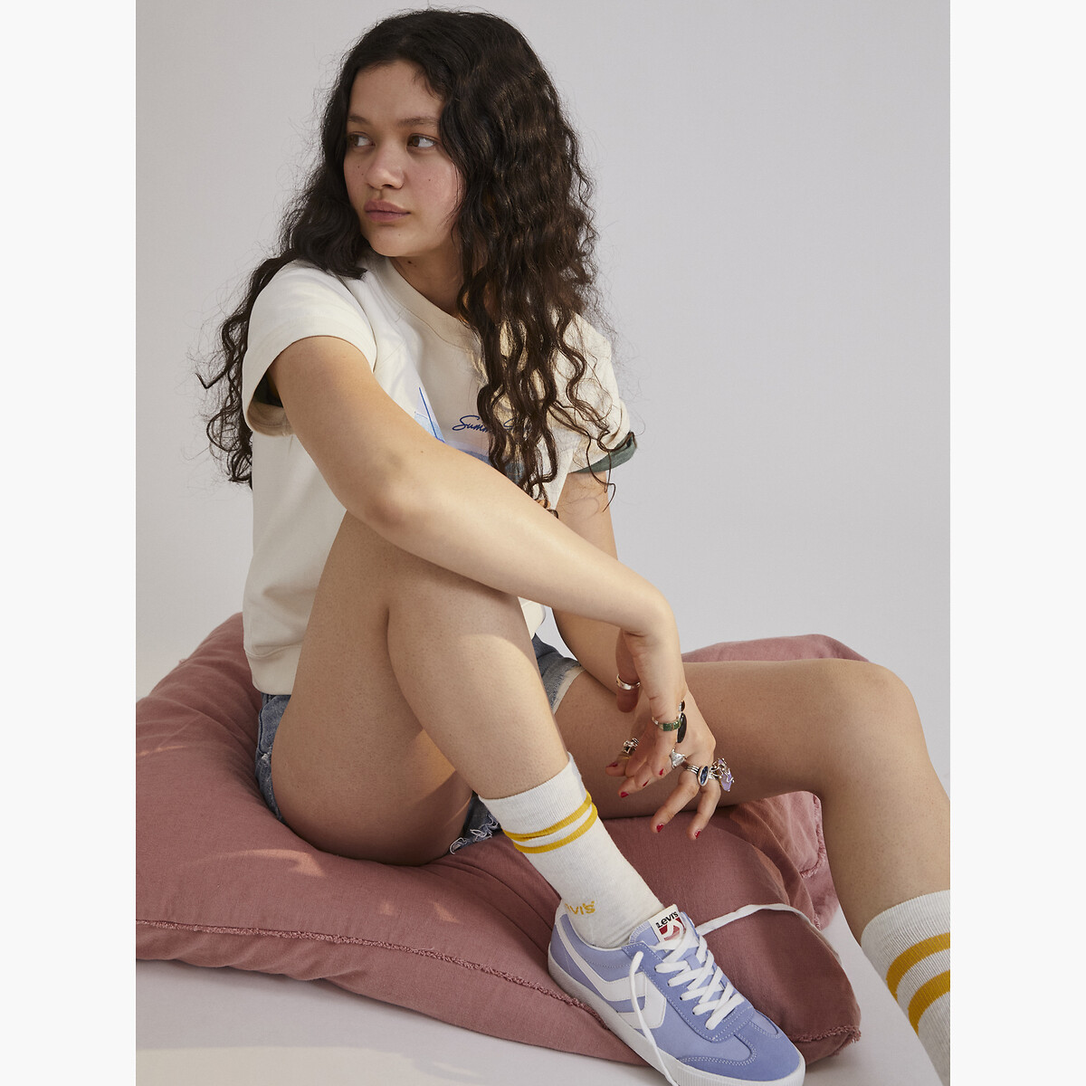 Baskets basses en toile Sneak S bleu, LEVI'S
