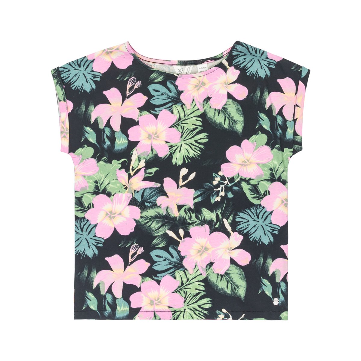 T-shirt à manches courtes AFRICAN SUNSET. noir anthracite shadow floral, ROXY
