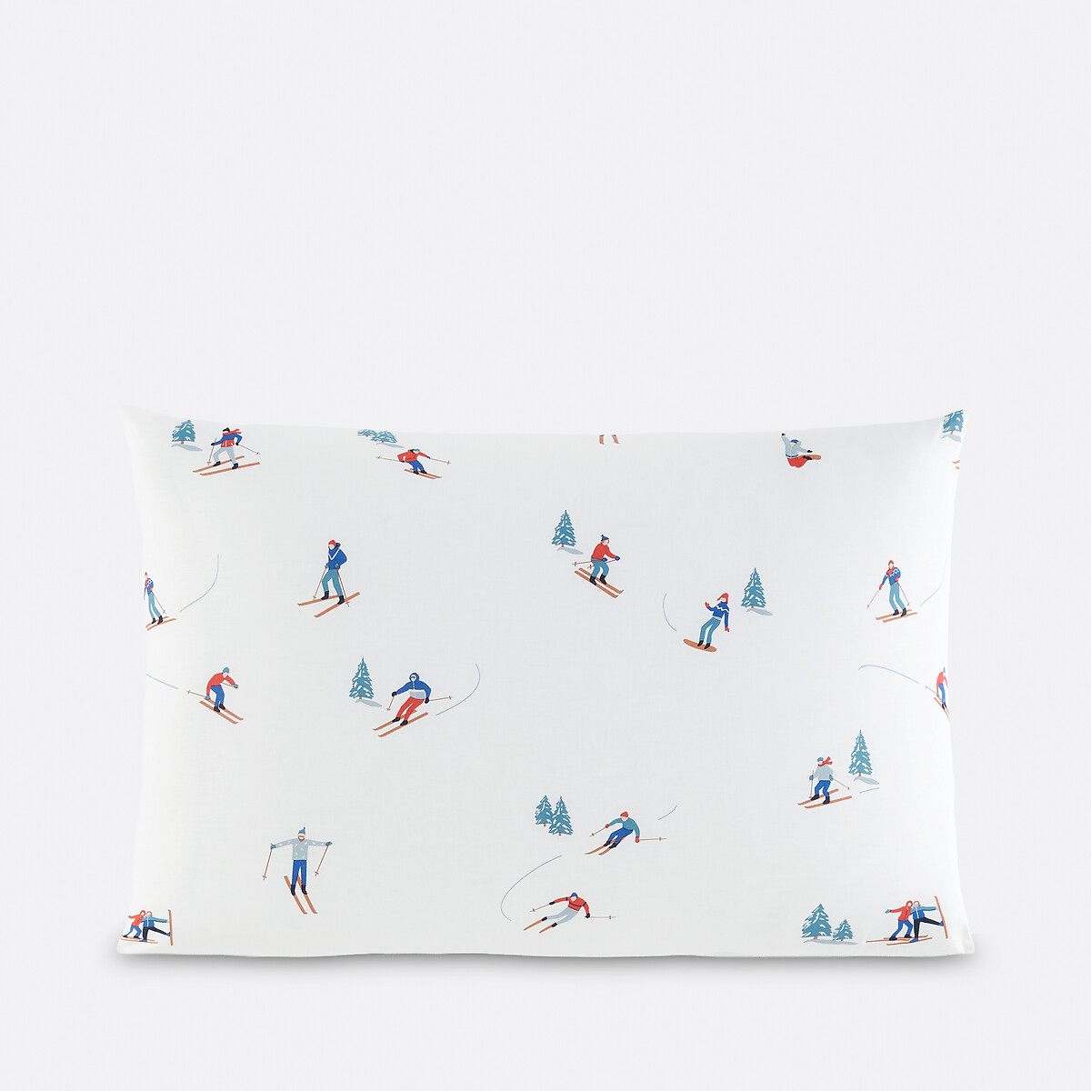 Tout Schuss 30% Recycled Cotton Child's Duvet Cover Set with Rectangular Pillowcase print/ecru background, LA REDOUTE INTERIEURS