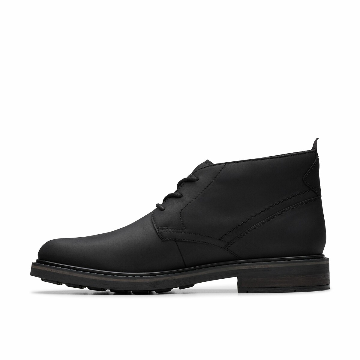 Boots en cuir Newford Mid noir, CLARKS