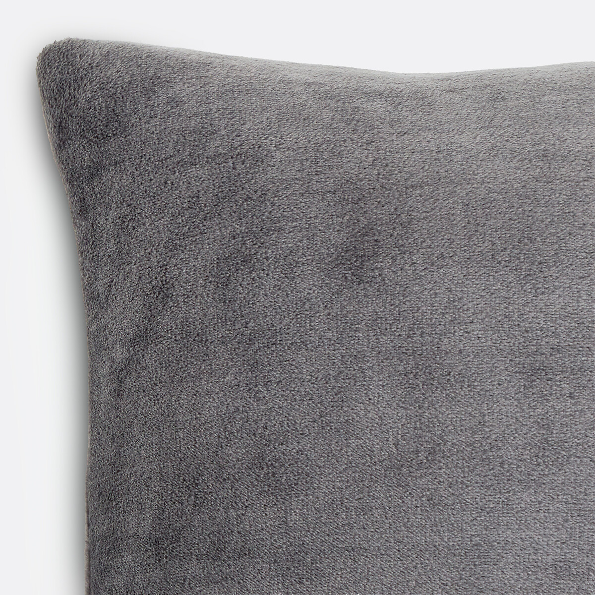 Housse de coussin polaire 40x40 cm, Maxine anthracite, LA REDOUTE INTERIEURS