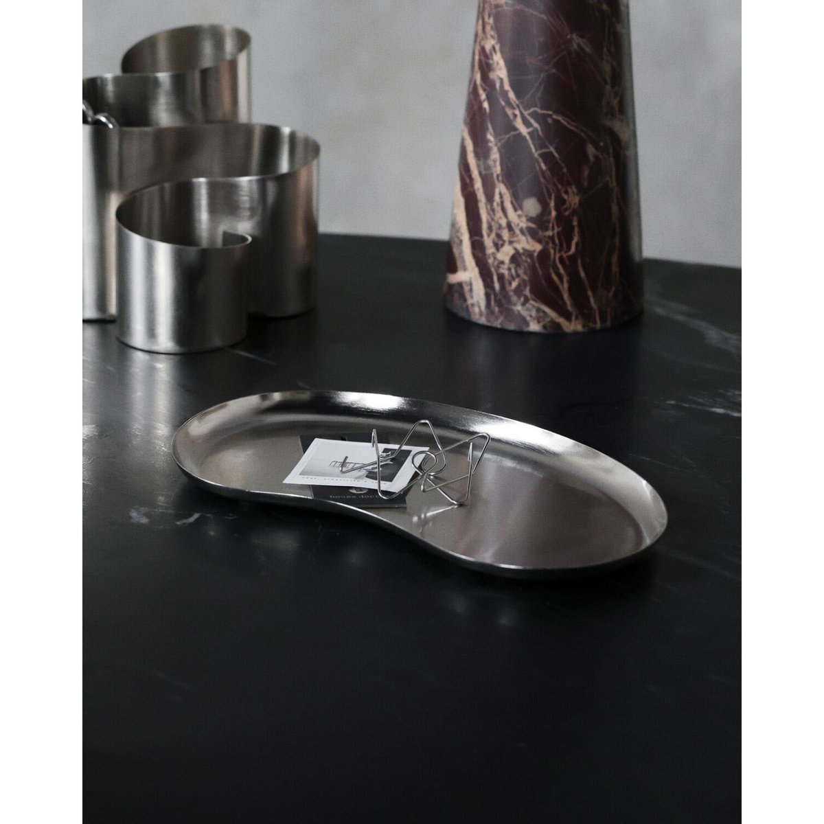 Plateau Osea 28 cm argent, HOUSE DOCTOR