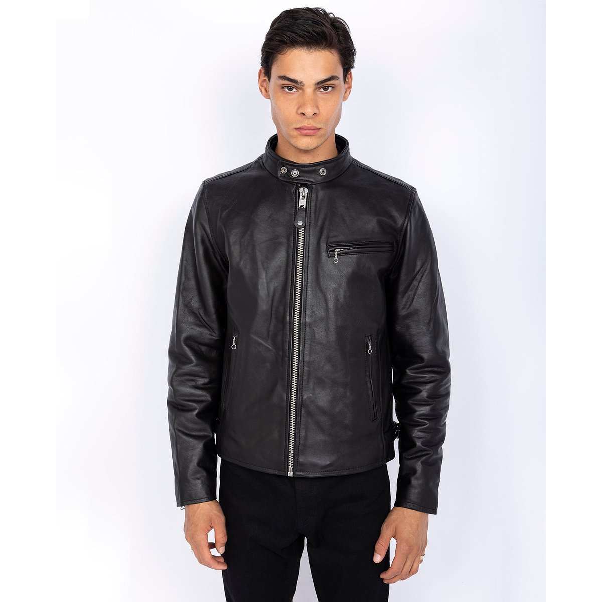Blouson motard noir, SCHOTT