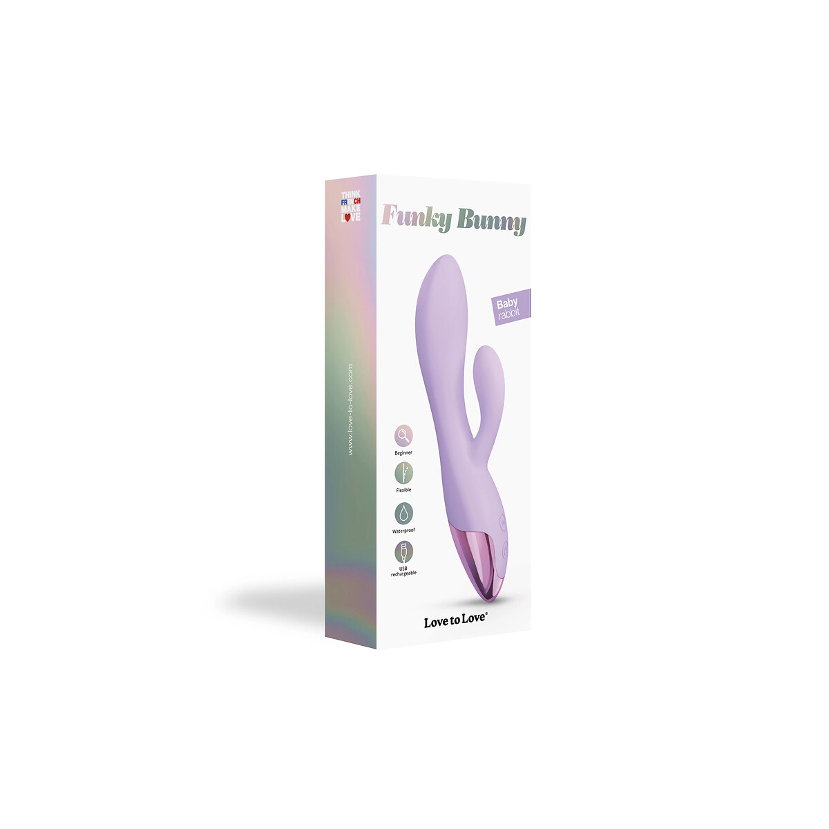 Vibromasseur Funky Bunny mauve, LOVE TO LOVE
