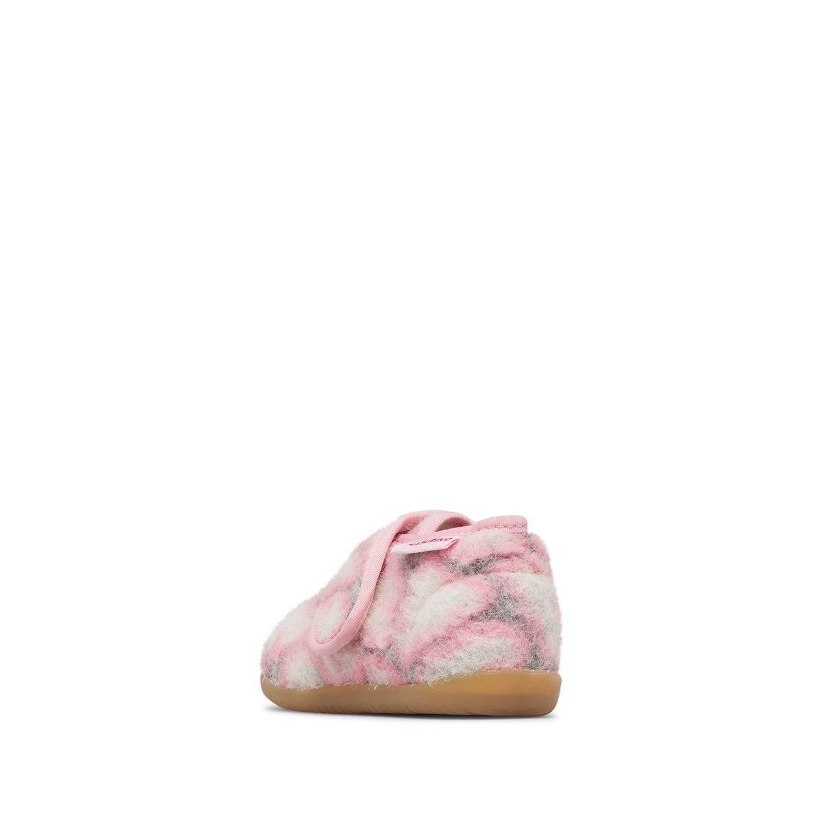 Pantoufles en tissu HOME rose-gris, NATURINO
