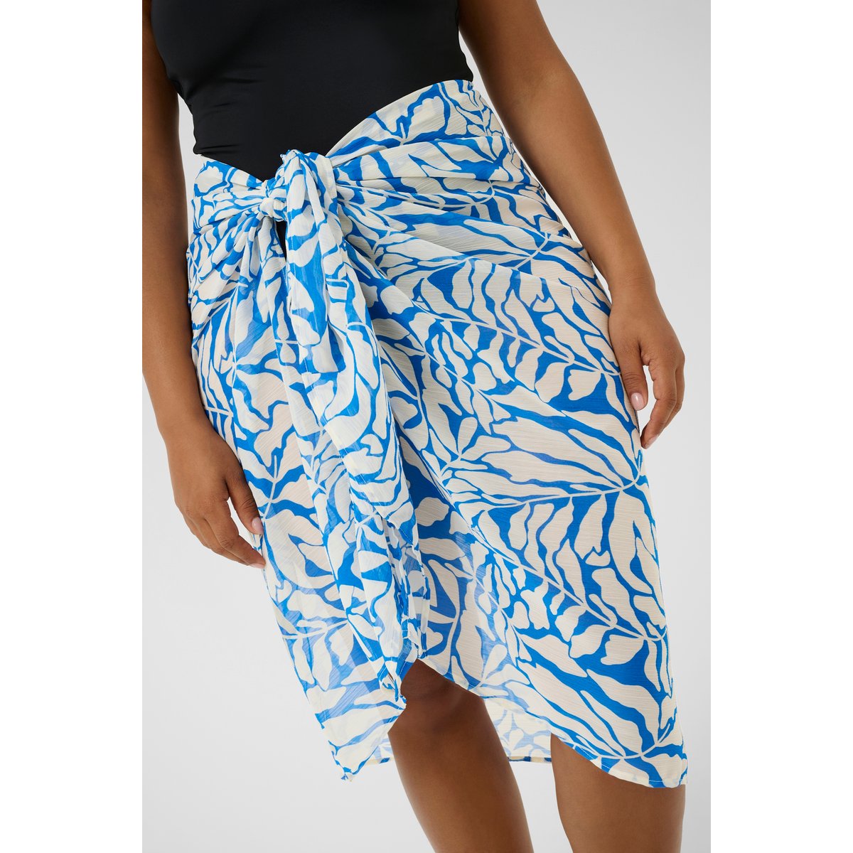 Accessories bleu/blanc floral blue/chalk leaf print, KAFFE CURVE