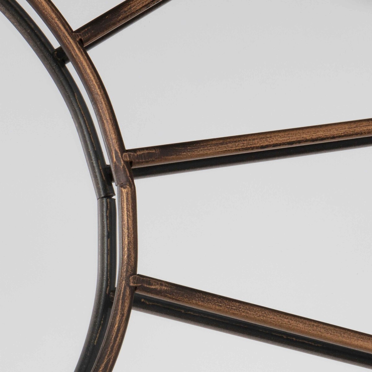 101cm Bertie Round Industrial Mirror bronze, ÉDITÉ