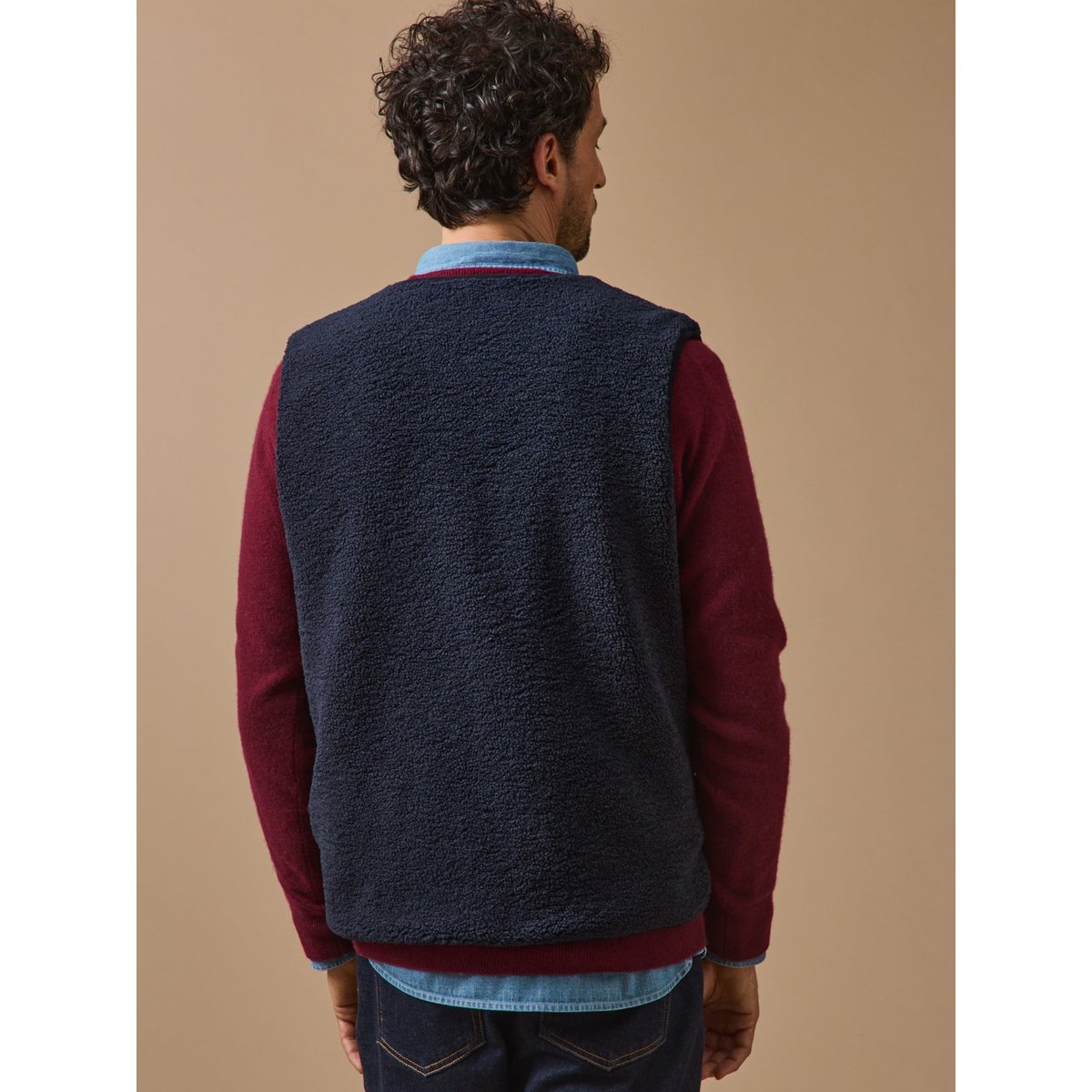 Veste sans manches en sherpa encre, CYRILLUS