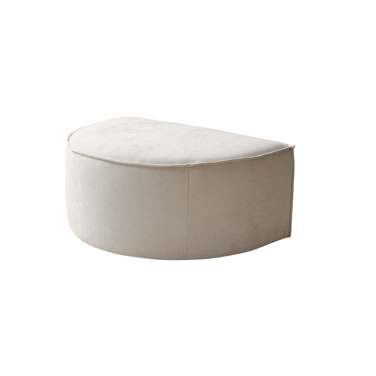 Repose-pied en Tissu, DARIO beige, TIKAMOON