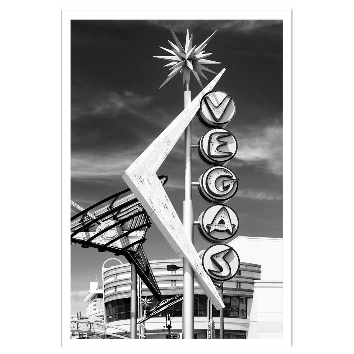 Affiche paysage Vegas vintage affiche seule, HEXOA