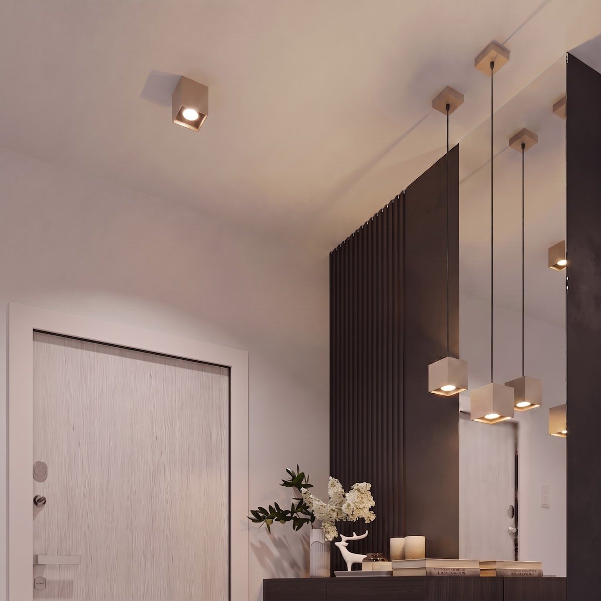 Applique murale Aluminium Taupe G9 1 Quad taupe, EDEN