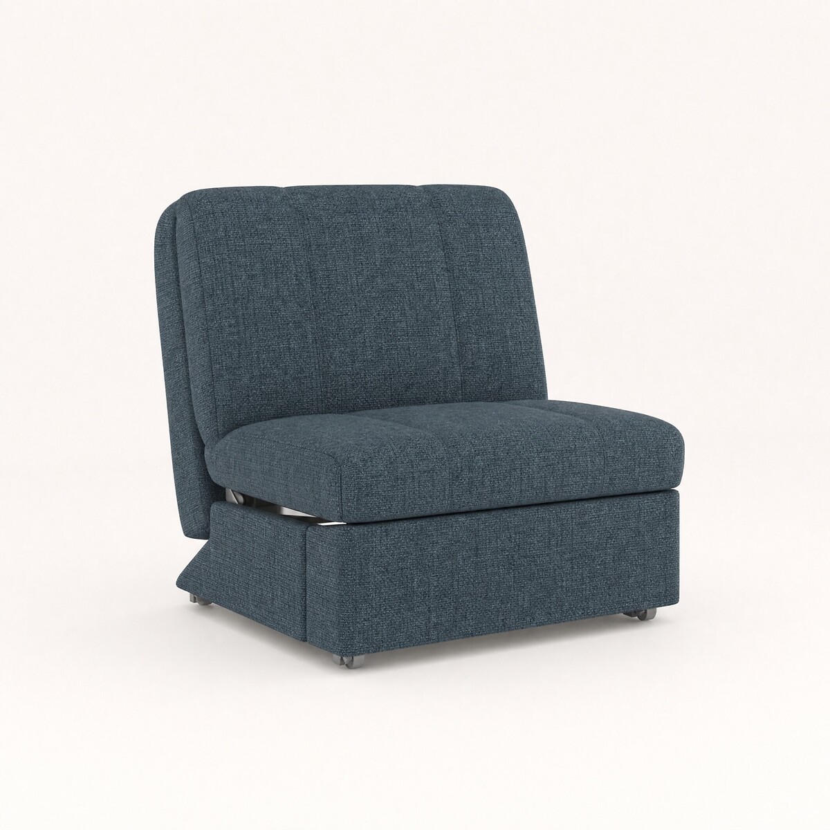 Rockford Chenille Single Sofabed with Foam Mattress petrol blue, ÉDITÉ