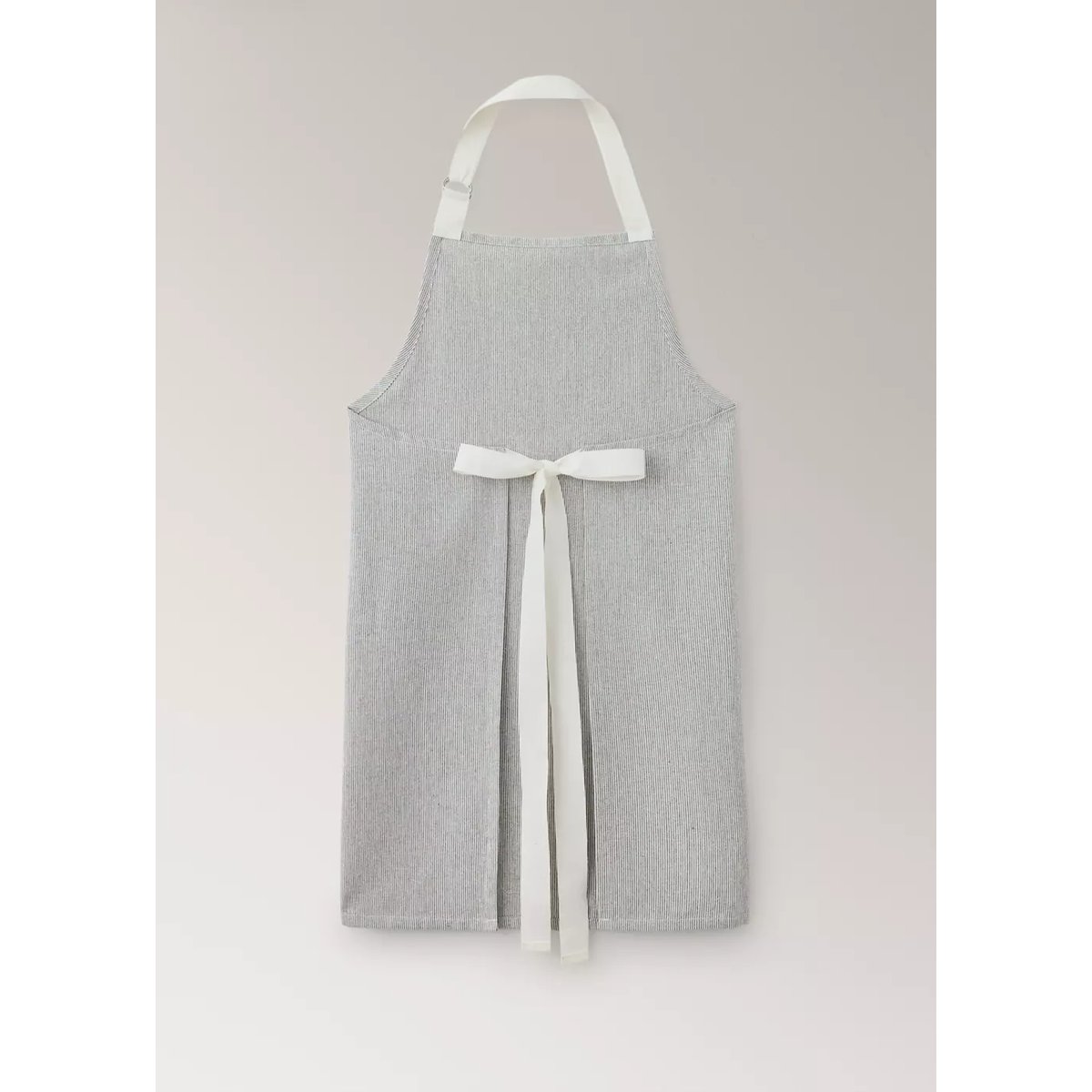 Tablier coton imprimé à rayures gris, MANGO HOME