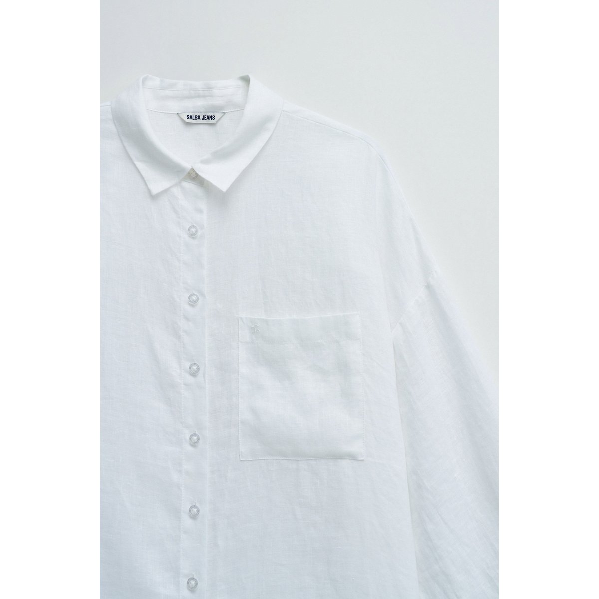CHEMISE EN LIN blanc, SALSA JEANS