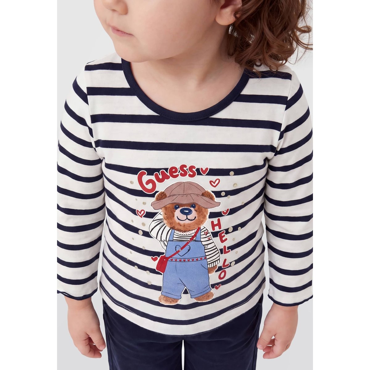 T-Shirt Imprimé À Rayures sb12, GUESS KIDS