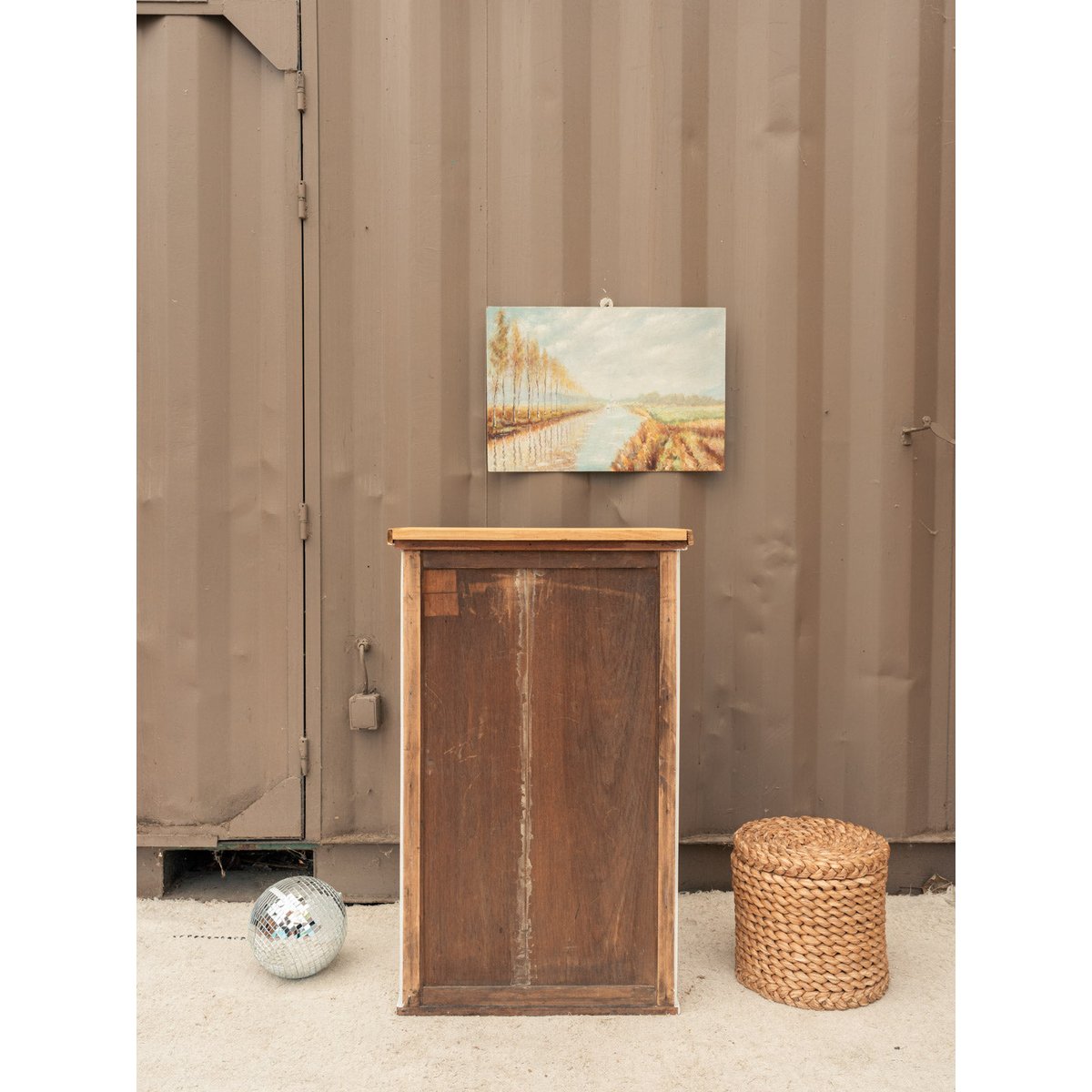 Meuble d'appoint en bois blanc Gilbert N°1916 - Bon état bois clair, DEBONGOUT