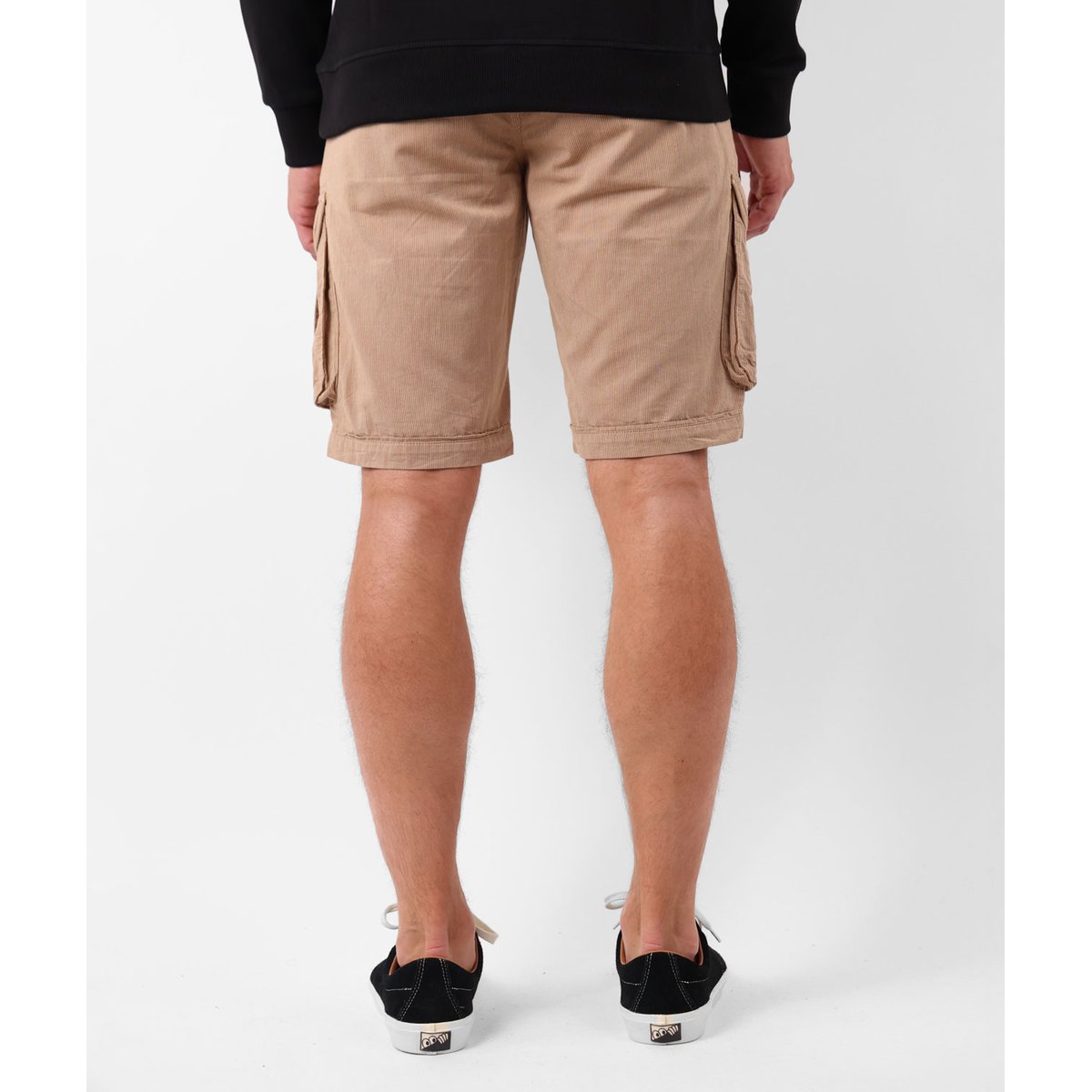 Bermuda rayé ceinture intégrée ORPEK camel, OXBOW
