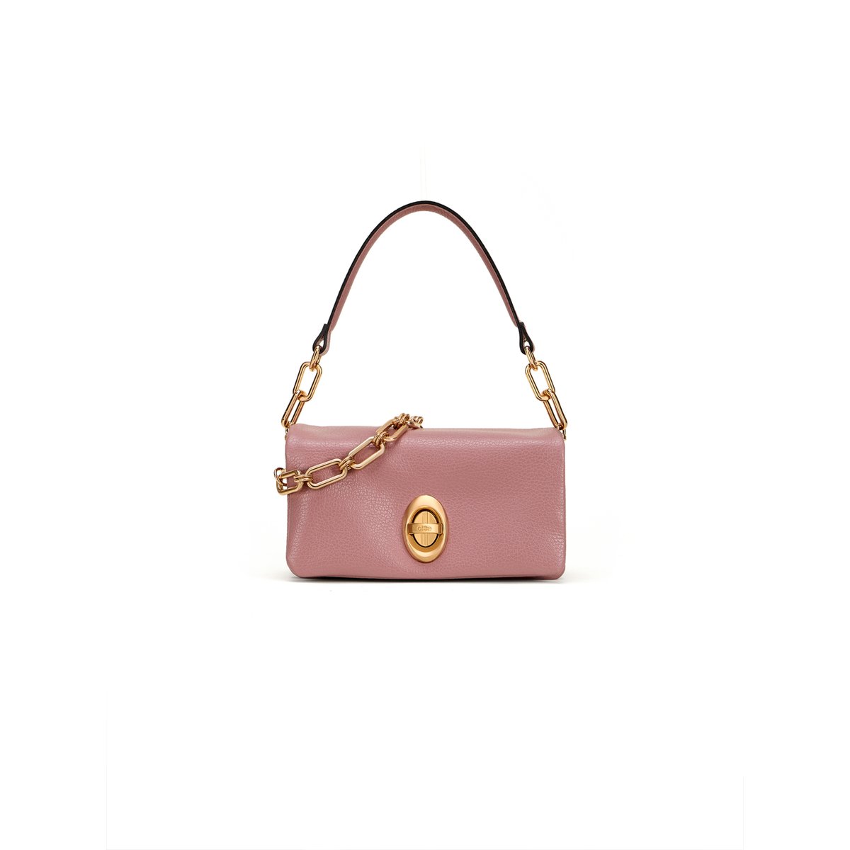 Borsa crossbody Ophelia in vera pelle rose, OLTRE