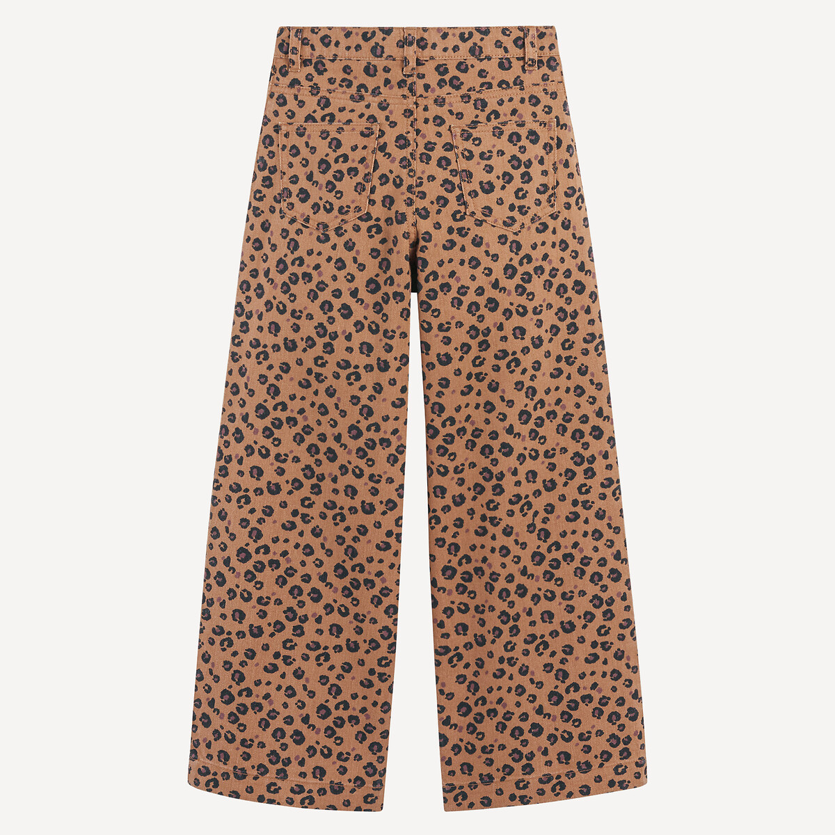 Jeans a gamba larga con stampa leopardata fantasia leopardata, LA REDOUTE COLLECTIONS