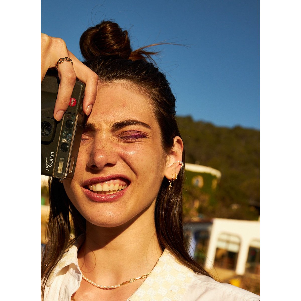 Bague d'oreille dorée - meghan blanc, CAROLINE NAJMAN
