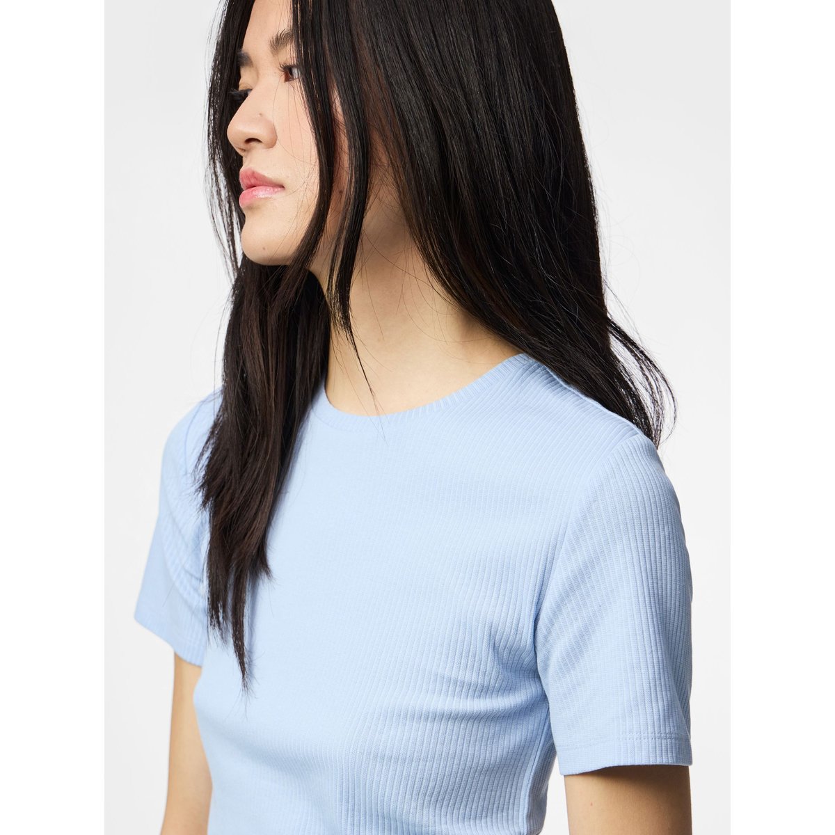 T-Shirt cashmere blue, PIECES