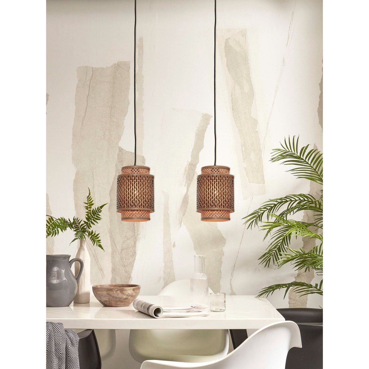 Suspension Bambou BHUTAN naturel, GOOD & MOJO