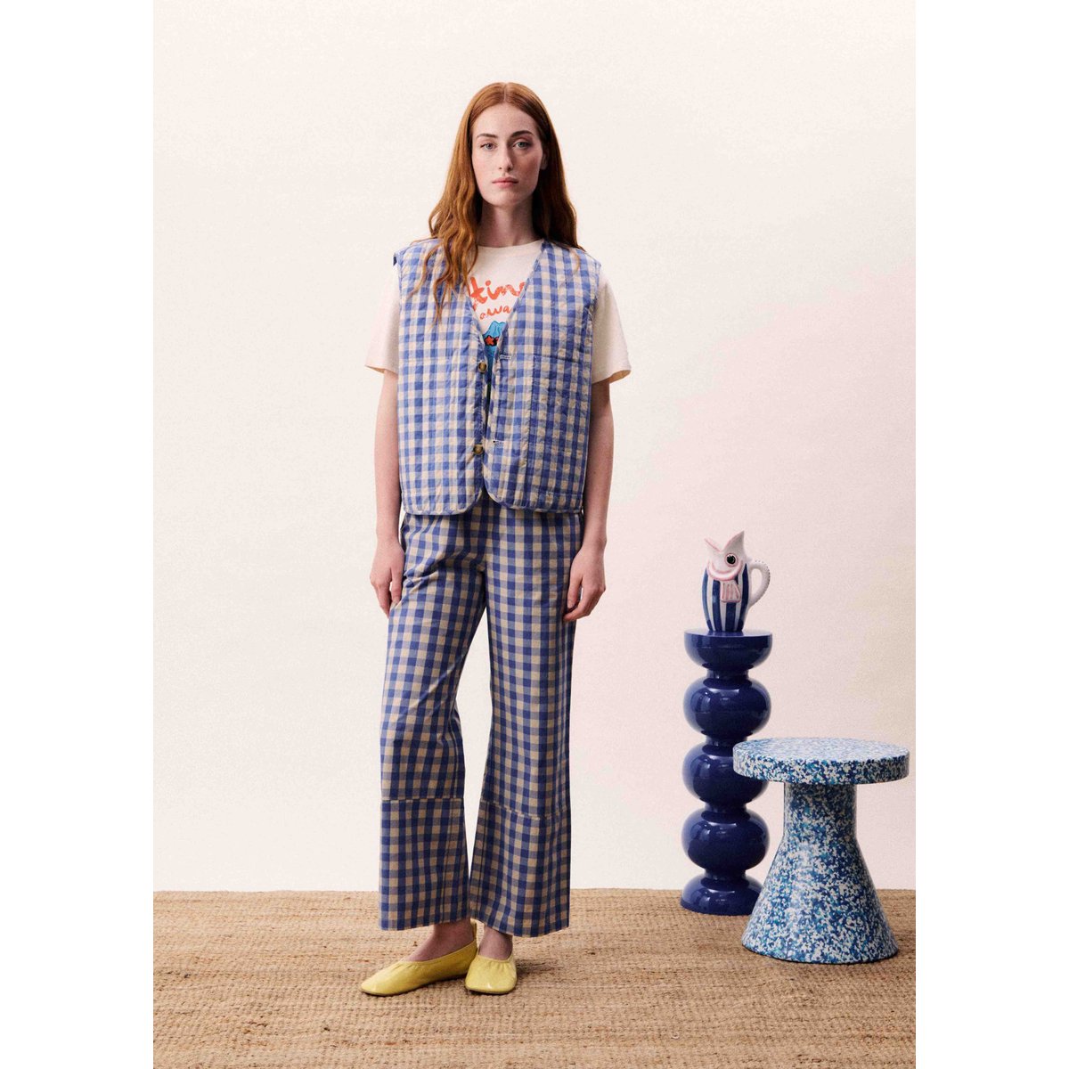 Gilet REGALIA bleu azur, FRNCH