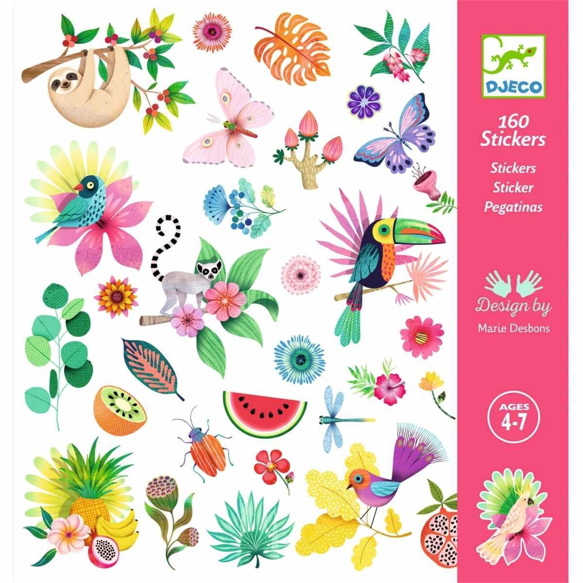 Stickers Paradise multicolore, DJECO
